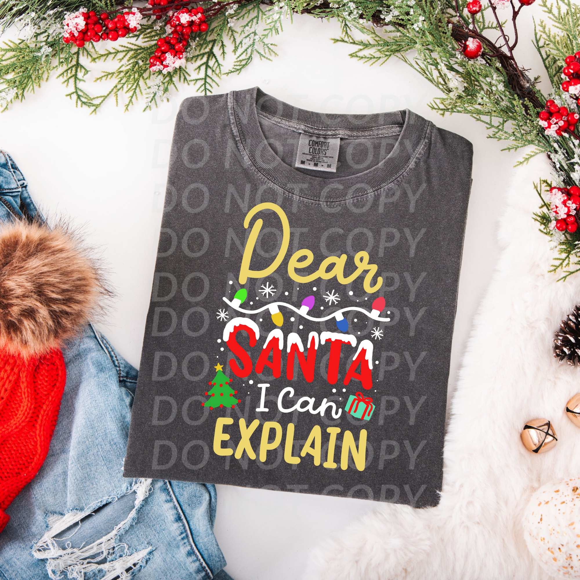 Dear Santa I can Explain...DTF Single Print
