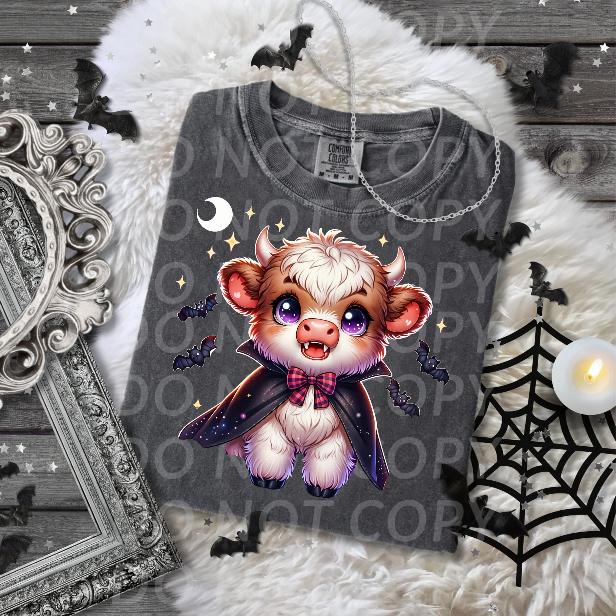 Dracula Cow...DTF Single Print