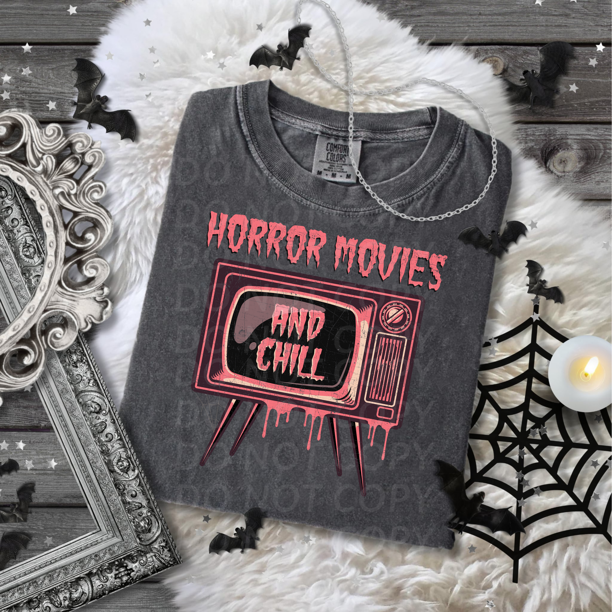 Horror Movies and Chill...DTF Single Print