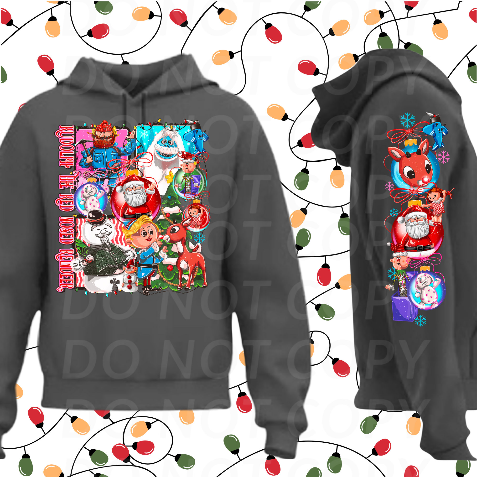 Rudolph the Red Nosed Reindeer (name) ..DTF Single Print