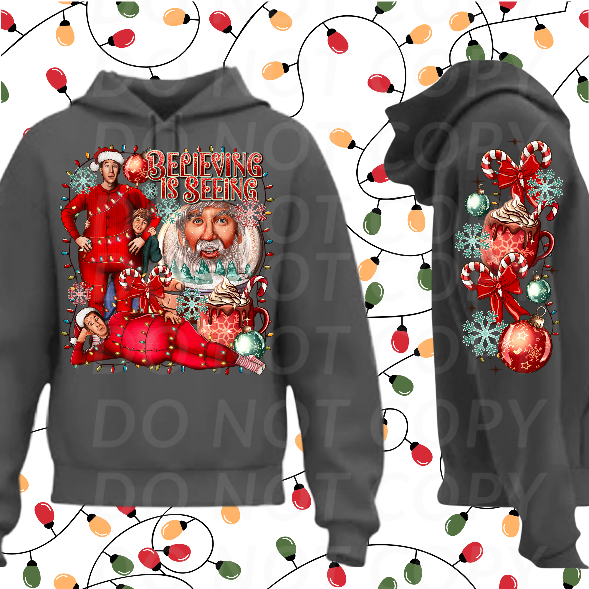 Seeing is Believing (Santa Clause)..DTF Single Print
