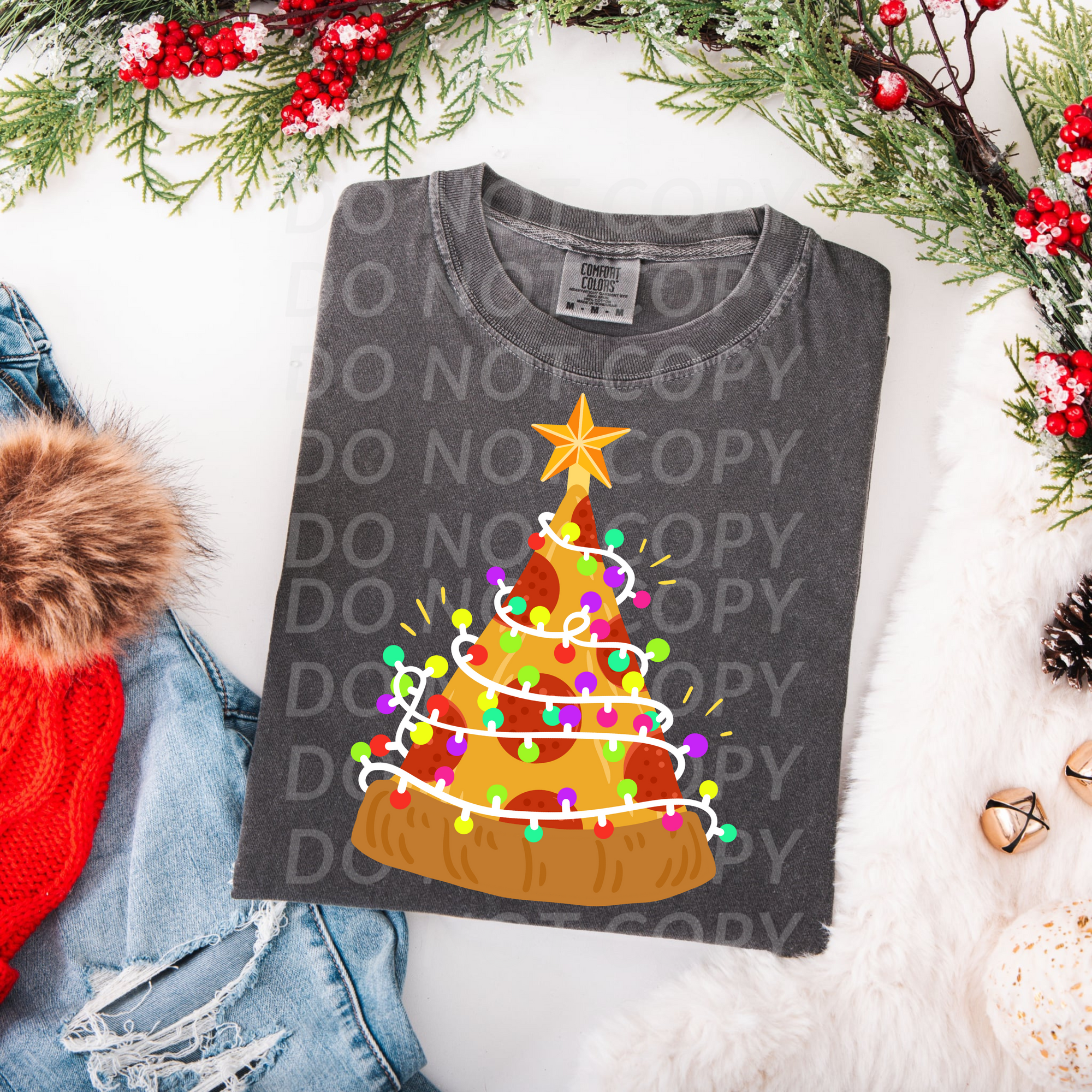 Pizza Christmas Tree...DTF Single Print